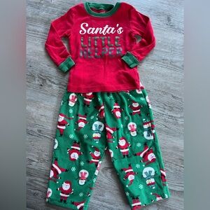 Carter's Festive Santa Pajama Set - Red and Green